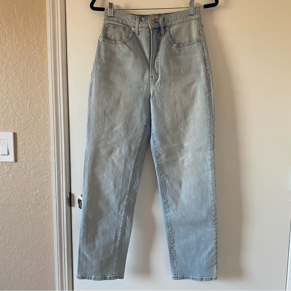 Madewell The Perfect Vintage Straight Jean in Mosedale Wash Women’s Size 28 - Picture 2 of 16